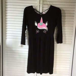 SALE! Adorable Justice Criss Cross Back Slip On Dress 18/20